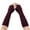 Wine, variant on VERUGU Winter Gloves Women Casual Fall Winter Knitted Gloves Warm Fingerless Mitten Solid Twist Soft Oversleeve with Thumb Holes Hot Pink Free Size