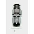 thumbnail image 4 of (one) AN8 8AN AN-8 Straight Swivel Fuel Oil Gas Line Hose End Fitting Black, 4 of 7