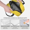 thumbnail image 3 of Naloa Yellow Glitter Print Lunch Bag for Women & Men Insulated Lunch Box or Cooler Lunch Tote Bags for Work, Travel, Outdoor, 3 of 5