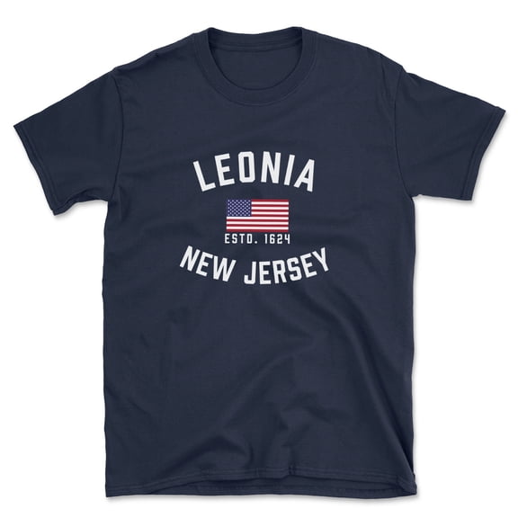 Leonia New Jersey Patriot Men's Cotton T-Shirt