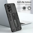 thumbnail image 6 of Allytech for Samsung Galaxy A23 5G/4G Phone Case, Drop Protection Non-Slip Fall-Proof Anti-Fingerprint Flexible Finger Ring Buckle Kickstand Rugged Heavy Duty Phone Cover for Samsung A23, Black, 6 of 7