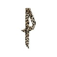 thumbnail image 5 of INSPIRE CHIC Women's 2Pcs Skinny Scarf Leopard Printed Long Neckerchief Hairband Neck Scarf Light Brown&Light Brown, 5 of 5