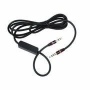 NTQinParts Replacement Black 3.5mm Audio Stereo Jack Cable Cord with MIC for JBL Quantum ONE Over-Ear Performance Gaming Headset