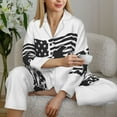 thumbnail image 6 of Pajama Sets for Women 2 Pcs, Memorial Day1 Button Down Long Sleeve Sleepwear Lounge PJ Sets, 6 of 6