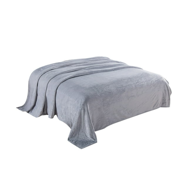 XYAIYT Extra Large Microfiber Flannel Blanket for Sofa and Bed-Double-Sided,Warm,and Throw Blanket for All Seasons,Perfect for Home Decor and Outdoor Use-Gray