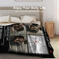 thumbnail image 6 of Personalized Spotify Code Music Blanket,Customized Blankets with Photos for Couples Lover, Custom Flannel Blankets Using Photos of Family, Friends, Dog, Cat Or Pet, Birthday Valentines Gifts, 6 of 6