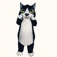 thumbnail image 3 of Adult Inflatable Costume Black Cat Inflatable Suit Halloween Christmas Carnival Theme Party Inflatable Cute Cat Full Body Suit,Height 59"–74.8",black, 3 of 6