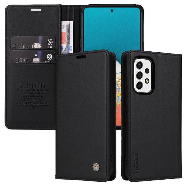 Funda para Samsung Galaxy A73 5G Estuche de Cuero PU Tipo Cartera con Ranuras para Tarjetas y Cierre Magnético