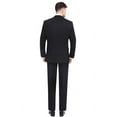 thumbnail image 3 of P&L Men's Suits Classic Fit 2 Piece Business Blazer & Pleated Pants, 3 of 5