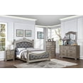 thumbnail image 7 of Esofastore 3-Piece Traditional Wood Queen Bedroom Set, Gray, 7 of 7