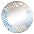 thumbnail image 2 of Designart "Harmonious Coastal Views I" Abstract Spiral Round Wall Mirror - Oval Printed Decorative Mirror - Multiple Color Options, 2 of 5