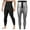 Silver, variant on Men's Sports Tights Sweat Inducing Abdomen Waist Shaping Pants - PU Material, Straight Fit, Fitness/Yoga - Sauna Suit Effect