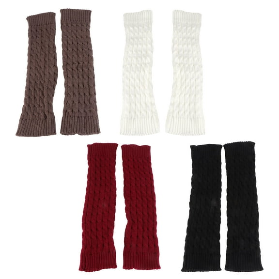 Raindrops 4Pairs Leg Warmer Stocking Knee Warmers Woolen for Girls Autumn Use