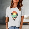 thumbnail image 2 of IROINNID Fashion Woman Print Basic Round-Neck Short Sleeve Women T-Shirt Printing Loose Blouse Tops, 2 of 4