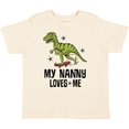 thumbnail image 3 of Inktastic My Nanny Loves Me Grandson Dinosaur Boys Toddler T-Shirt, 3 of 5