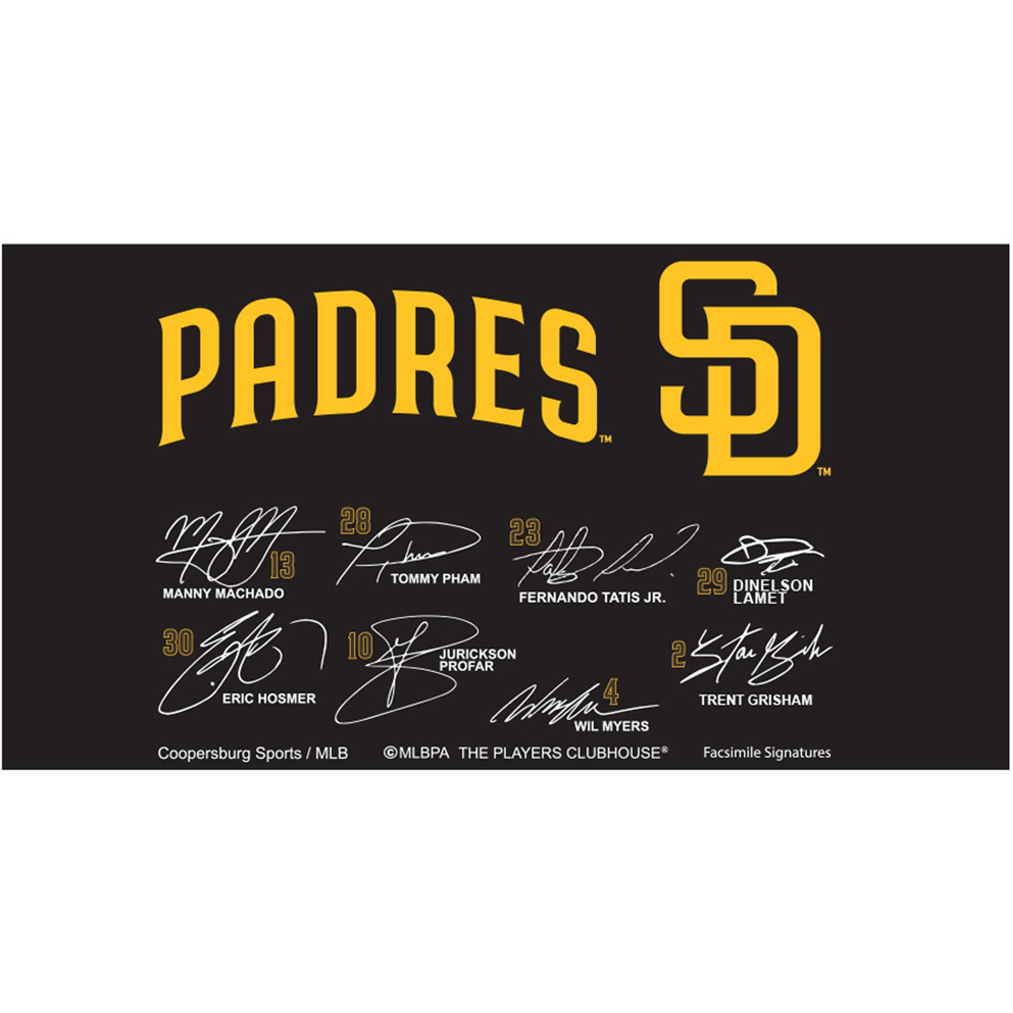San Diego Padres 34'' Signature Hardwood Bat