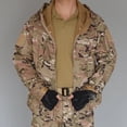 thumbnail image 4 of Chaqueta de piel de tiburón para exteriores, suave caparazón polar, para hombre y mujer, otoño e invierno, resistente al viento, impermeable, transpirable, cálida, tres en uno, 4 of 6