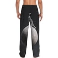 thumbnail image 3 of Daiia Astronaut Sitting On Mercury Planet Men's Sleep Pant with Pockets and Drawstring,Pajama Pants-XX-Large, 3 of 9