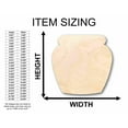 thumbnail image 2 of Unfinished Wood Honey Pot Flower Pot Silhouette - Craft- up to 46" DIY 46" / 1/2", 2 of 3