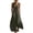 Dark Gray, variant on Plus Size Overalls For Women Button Down V Neck Sleeveless Jumpsuits Wide Leg Beach Vacation Romper With Pockets