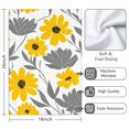 thumbnail image 3 of 2 Pcs Funny Kitchen Towels,Yellow and Gray Pioneer Flower Microfiber Dish Towels,Kitchen Tea Towels,Kitchen Towel Set (18" X 26"), 3 of 3