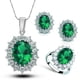 thumbnail image 3 of Pendientes para mujer, regalos para mujer, conjunto de joyas de moda, anillo de cristal, pendientes, collar, joyería de boda para mujer, pendientes, collar, 3 of 4