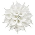 thumbnail image 3 of Needhep White Fake Roses for DecorationOutdoor Flowers That Look Real, Gold Artificial Flowers for Decoration, Flocked Artificial Flowers, Father's Day Gifts (Red,Green), 3 of 3