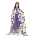 thumbnail image 4 of Honeii Cartoon Poodle Dog Print Poncho Cape, Cloak Coat, Snuggly Hooded Wearable Blanket, Hooded Cape For Teenagers,Halloween Costumes-Medium, 4 of 7