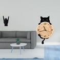 thumbnail image 2 of Estatua de gesto de rock, gesto de música rock, figuras de dedos de mano, reloj de pared, reloj de pared de gato, escultura decorativa de resina MDF a, 2 of 8