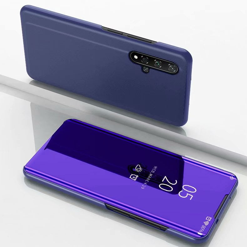 Absoluut snelheid escort For Huawei Honor 20 Pro Plating Mirror Left and Right Flip Cover with  Bracket Holster - Walmart.com