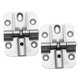 thumbnail image 5 of YSNOOWE 2Ud Bisagras Para Mueble En Aleación De Zinc Con Posicionamiento A 90 Y 180 Plata, 5 of 8