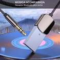 thumbnail image 2 of Receptor Bluetooth Usb Para Auto Con Toma Aux De 3.5mm Gris con Negro, 2 of 5