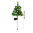 thumbnail image 3 of Yhmxh Solar Christmas Tree Lights Decorations, Christmas Outdoor Waterproof Xmas Tree Pathway Stake Lights with 20 LED, Christmas Solar Stake Lights Cemetery Christmas Tree for Garden/Patio/Lawn/Yard, 3 of 6