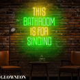 thumbnail image 3 of Glowneon This Bathroom Is For Singing Led Light Sign, Bathroom Decor, 3 of 5