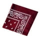 thumbnail image 3 of Bearachild Pañuelo cuadrado para exteriores de 55cm x 55cm, diadema negra y roja de Cachemira estampada para mujeres/hombres/niños/niñas Almacenamiento y organización del hogar vino rojo Bearachild HA5742-04, 3 of 6