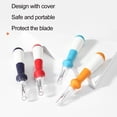 thumbnail image 4 of Biplut Stitch Remover Comfortable Grip U-shaped Blade Sharp Line Cutting Needlework Thread Picker for Home (Blue), 4 of 13