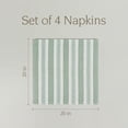 thumbnail image 5 of over&back Woven Striped Cloth Napkins - Washable Napkins Set for Mixing, Matching, and Creating a Custom Home Decor Tablescape - Green, 5 of 11