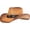 Brown, variant on Western Outback Cowboy Hat Straw Classic Western Style  Straw American Flag Hat