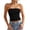 Black -BV25, variant on Women's Strapless Tube Top Double Lined & Y2K Backless Crop Tops for Summer Going Out White M