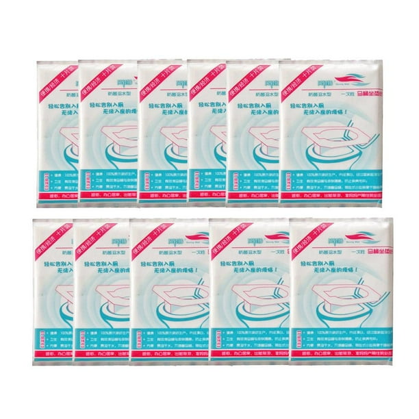 Funda Desechable para Asiento Inodoro JShteea 10 Uds Papel Higiénico para Casa Y Baño