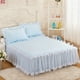 thumbnail image 1 of Wosthever Funda de colchón antideslizante fácil de limpiar, de cama ancha, elegante de cama de princesas, de cama con volantes Juegos de cama azul, 1 of 6