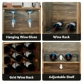 thumbnail image 4 of Homieasy Home Coffee Bar Cabinet with Power Outlet and LED Lights, Rustic Brown, 4 of 7