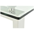 thumbnail image 2 of Emma Dining Table in Gold, Rectangular Dining Table, Glass Dining Table, Stainless Steel Dining Table, Clear Glass Dining Table, Modern Rectangle Dining Table, Kitchen Dining Table with Tempered Glass, 2 of 5