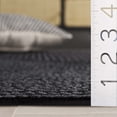 thumbnail image 5 of SAFAVIEH Braided Rishika Solid Machine Washable Reversible Area Rug, Black, 6' x 6' Square, 5 of 17