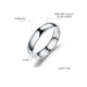 thumbnail image 2 of Anillo De Pareja De Titanio Liso De Acero Inoxidable Simple Xtellar plateado, 2 of 4