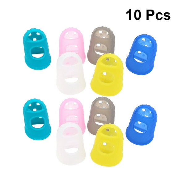 LEORX 10Pcs Silicone Guitar Accessories for Beginners Playing Music with Assorted Color
