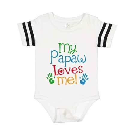 

Inktastic My Papaw Loves Me Gift Baby Boy or Baby Girl Bodysuit