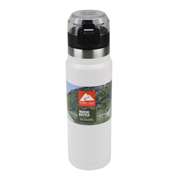 Ozark Trail 24 oz White Stainless Steel Water Bottles (12 Pack)
