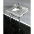 thumbnail image 5 of Kingston Brass KVPB30MASQ7 Templeton 30" Rectangular Marble Wall Mounted Bathroom Console, 5 of 7