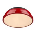 thumbnail image 2 of Duncan 14" Flush Mount in Black with a Red Shade, 2 of 4